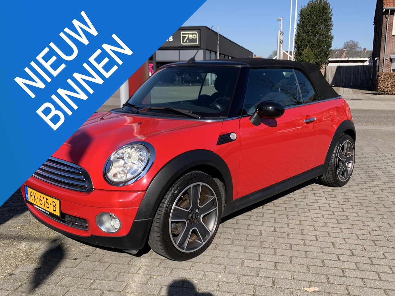 MINI Cabrio - Mini 1.6 Cooper Pepper Chili Xenon Sportstoelen - AutoWereld.nl