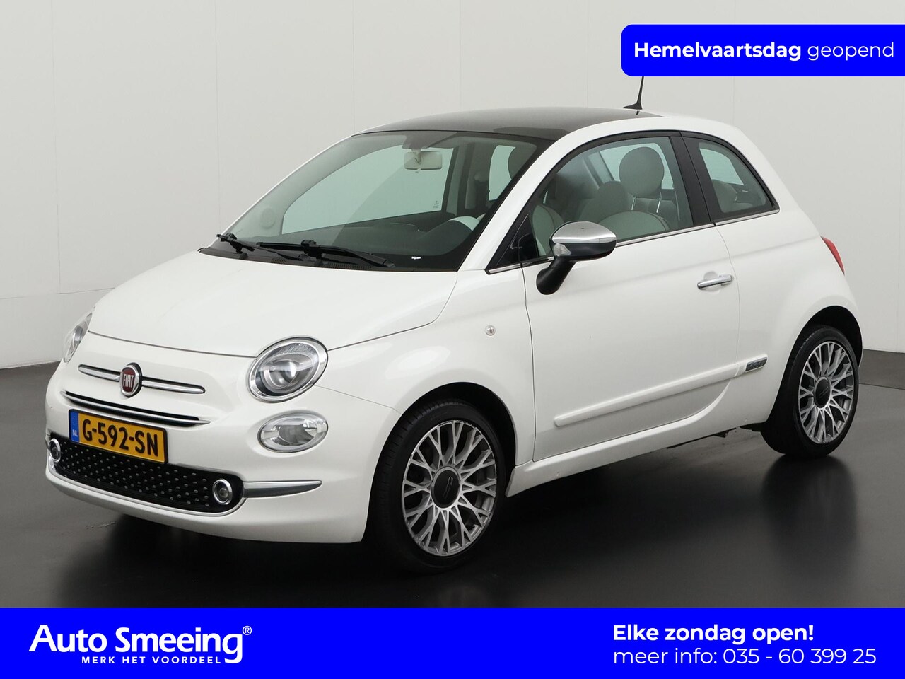 Fiat 500 - 1.2 Lounge | Panoramdak | Navigatie | Lichtmetalen Velgen | Zondag Open! - AutoWereld.nl