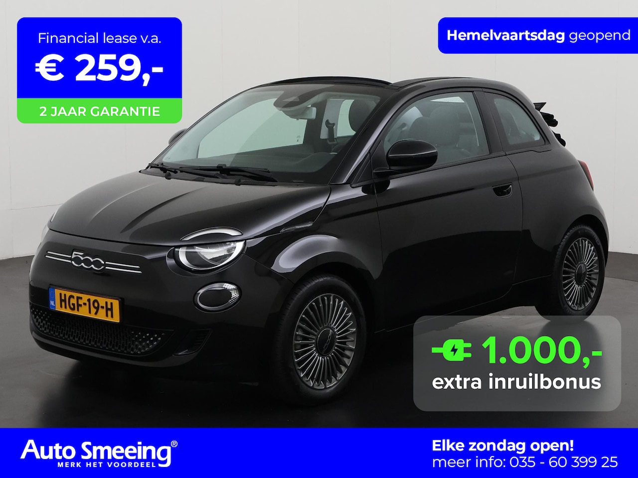 Fiat 500 C - Icon 42 kWh | Navigatie | Virtual Cockpit | Apple/Android Carplay | Zondag Open! - AutoWereld.nl