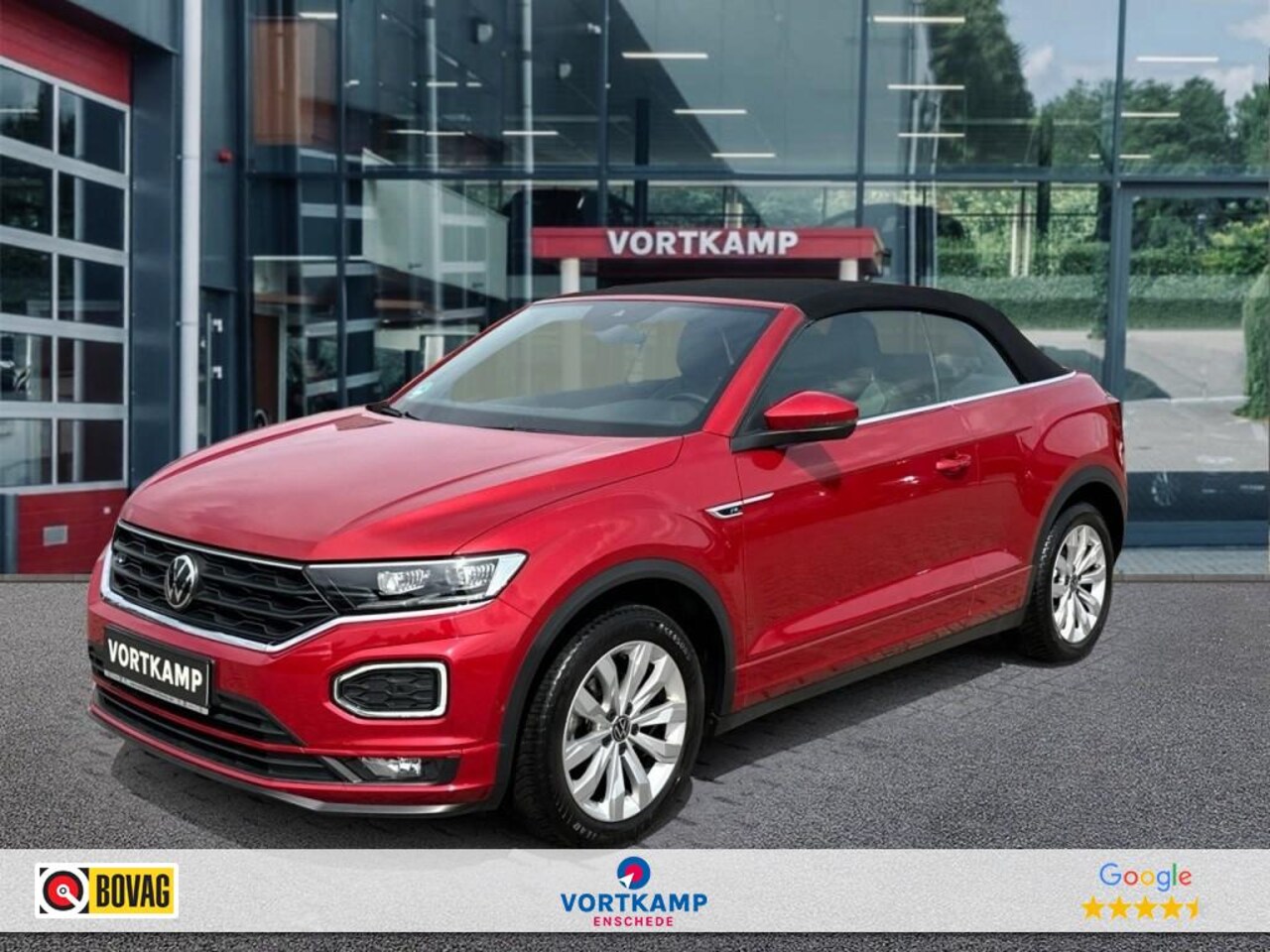 Volkswagen T-Roc Cabrio - 1.5 TSI DSG R-LINE CAMERA/NAVI/ACC/STOEL-STUURVERW - AutoWereld.nl