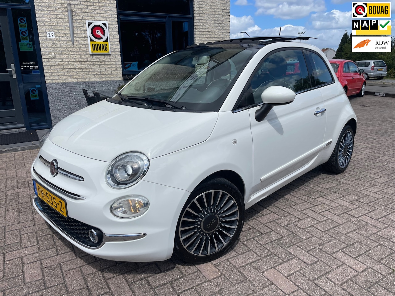 Fiat 500 - 0.9 TwinAir Turbo Lounge-SCHUIFDAK-NAV-NL AUTO - AutoWereld.nl