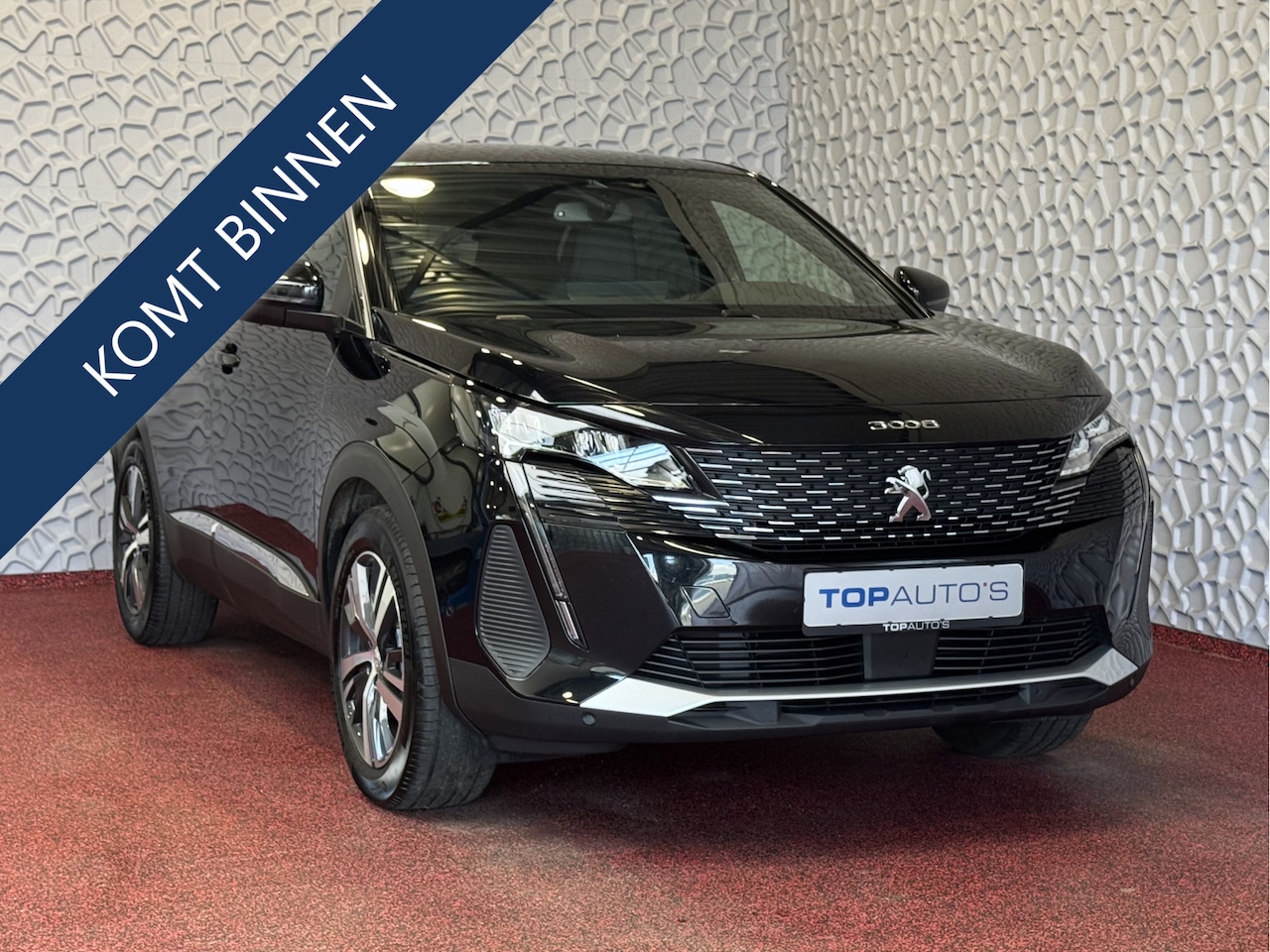 Peugeot 3008 - 130PK ALLURE LEER I-COCKPIT LED CARPLAY EUROPA.NAVI ELEK.KLEP CAMERA ADAP.CRUISE ZWARTE HE - AutoWereld.nl