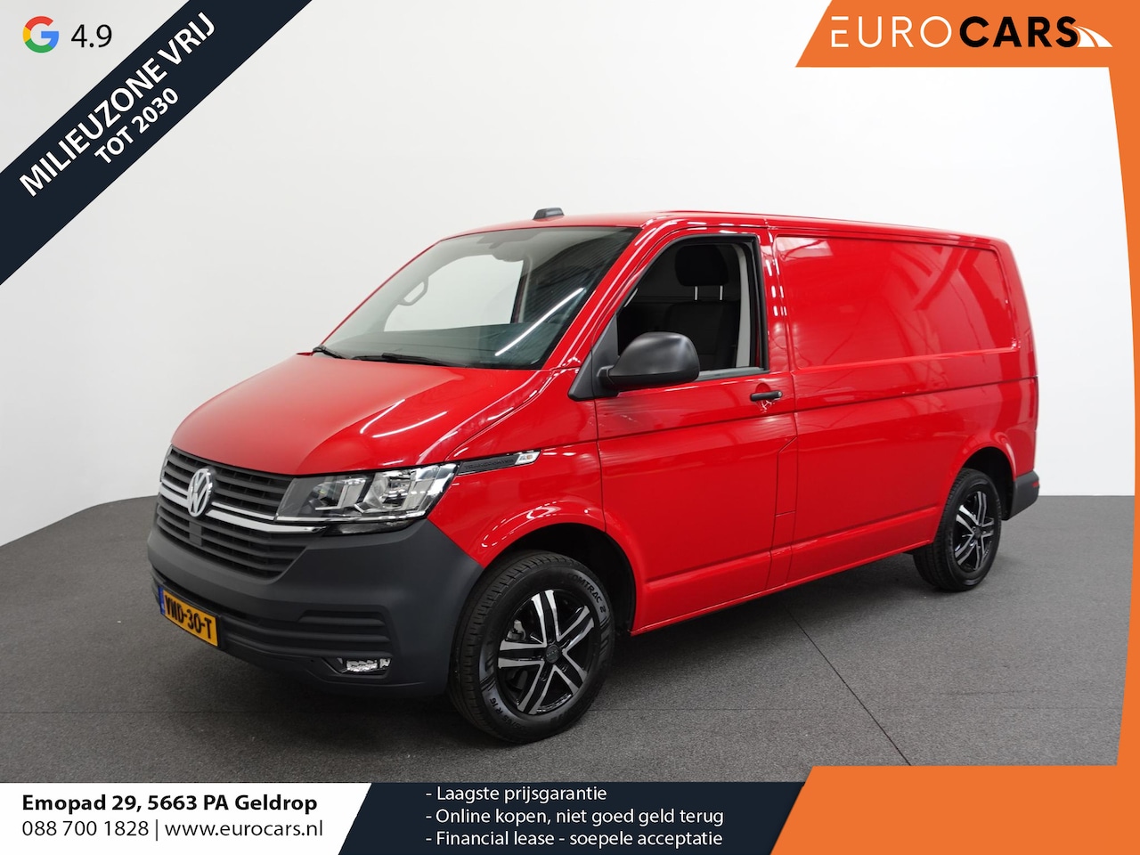 Volkswagen Transporter - 2.0 TDI 150pk DSG Automaat Trekhaak Apple Carplay/ Android Auto Cruise control Airco Sideb - AutoWereld.nl