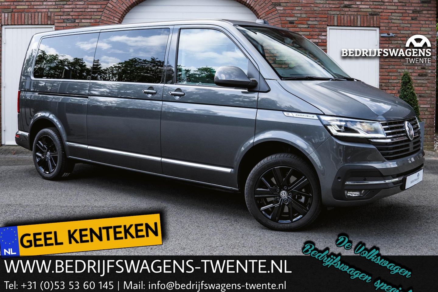 Volkswagen Transporter Caravelle - T6.1 2.0 TDI 204 PK DSG L2H1 A-KLEP ACC | LED | Leder | Side Assist | Privacy glass | - AutoWereld.nl