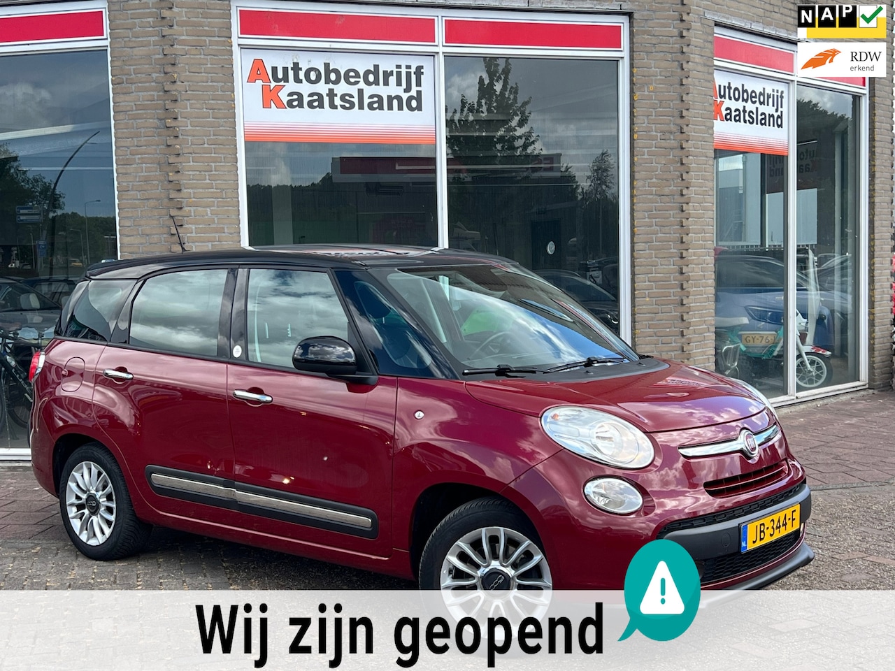 Fiat 500 L Living - 0.9 TwinAir Lounge 7 Persoons - Navi - Clima - Cruise - 2016 - AutoWereld.nl