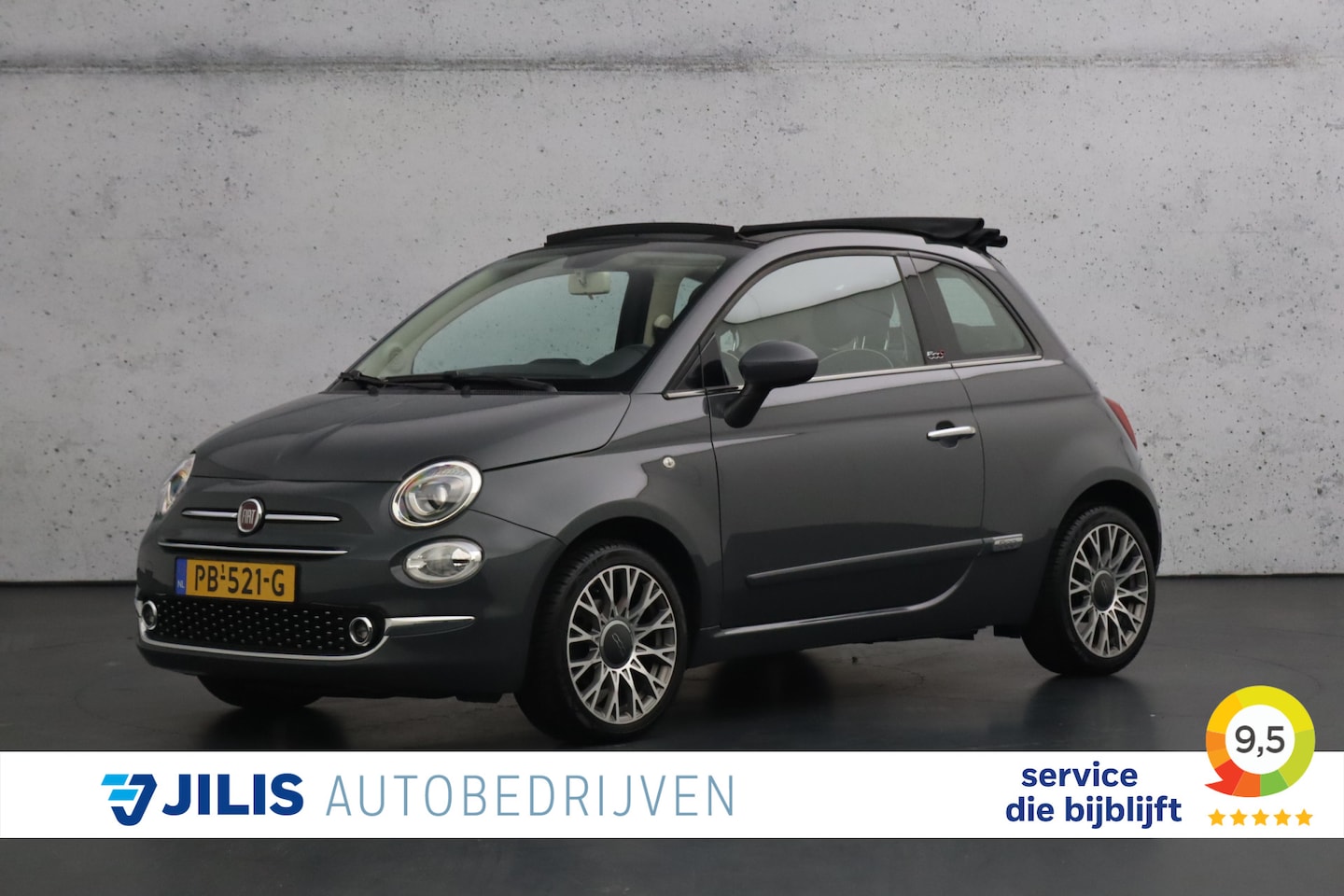 Fiat 500 C - 0.9 TwinAir Turbo Lounge | Elektrisch bedienbaar open dak | Airconditioning | Navigatie - AutoWereld.nl