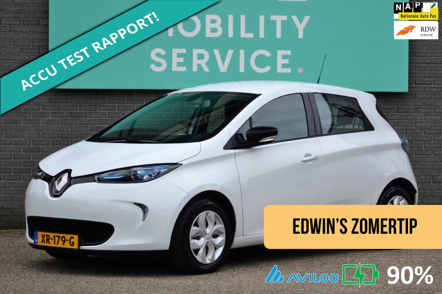 Renault Zoe - R90 Life 41 kWh KOOPaccu CarPlay FullMap Clima Cruise - AutoWereld.nl