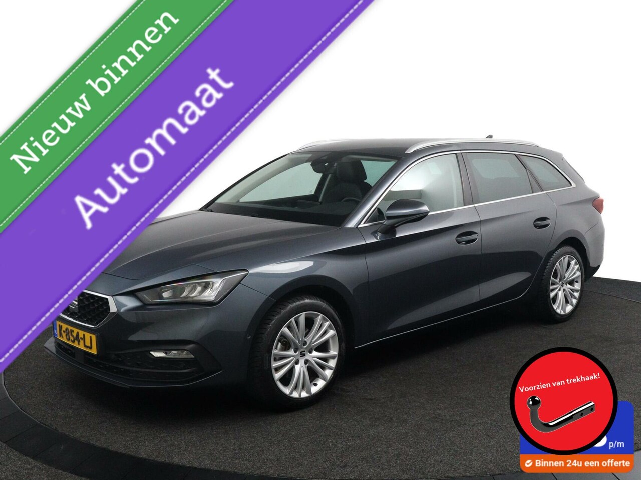 Seat Leon Sportstourer - 1.5 eTSI Style Business Intense | Camera | Lederen bekleding | Trekhaak | - AutoWereld.nl