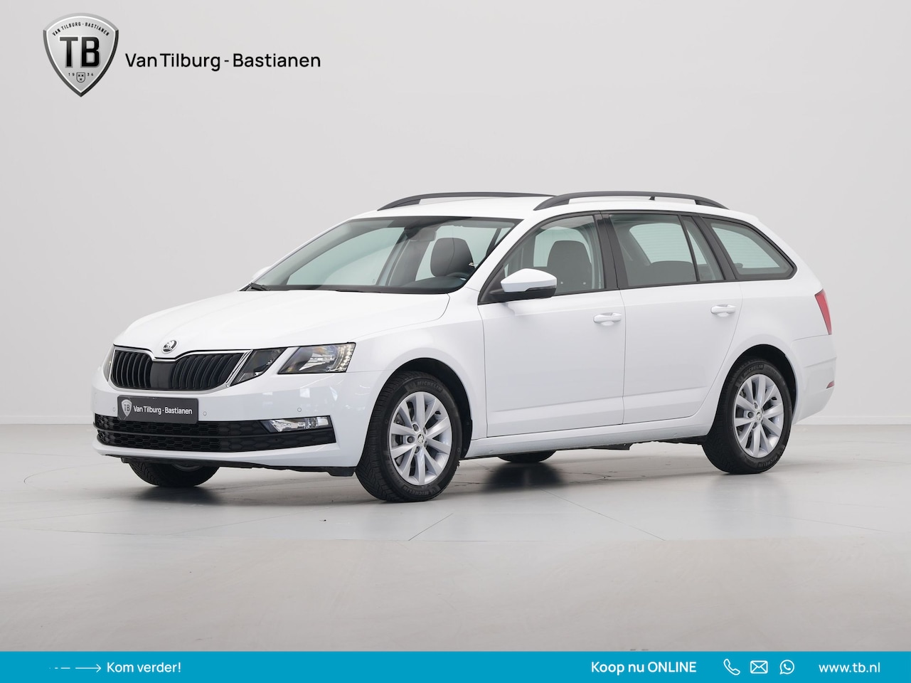 Skoda Octavia Combi - 1.5 TSI 150pk DSG Greentech Ambition Navigatie Carplay Clima Pdc Cruise DAB - AutoWereld.nl