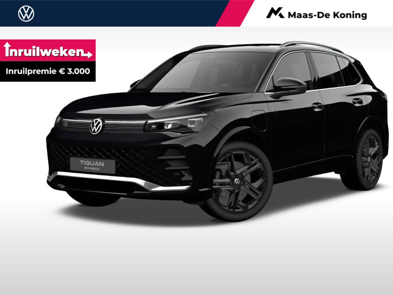 Volkswagen Tiguan - R-Line-Edition 1.5 eHybrid 272 pk 6 versn. DSG · Velgen 'york', 20 inch lichtmetaal in zwa - AutoWereld.nl