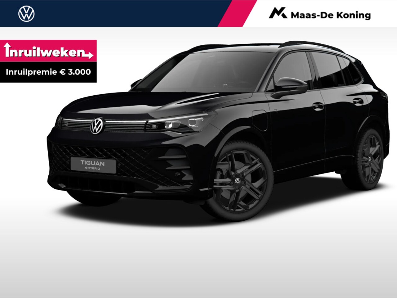 Volkswagen Tiguan - R-Line-Edition 1.5 eHybrid 204 pk 6 versn. DSG ·  Black style pakket · Comfort pakket · Tr - AutoWereld.nl