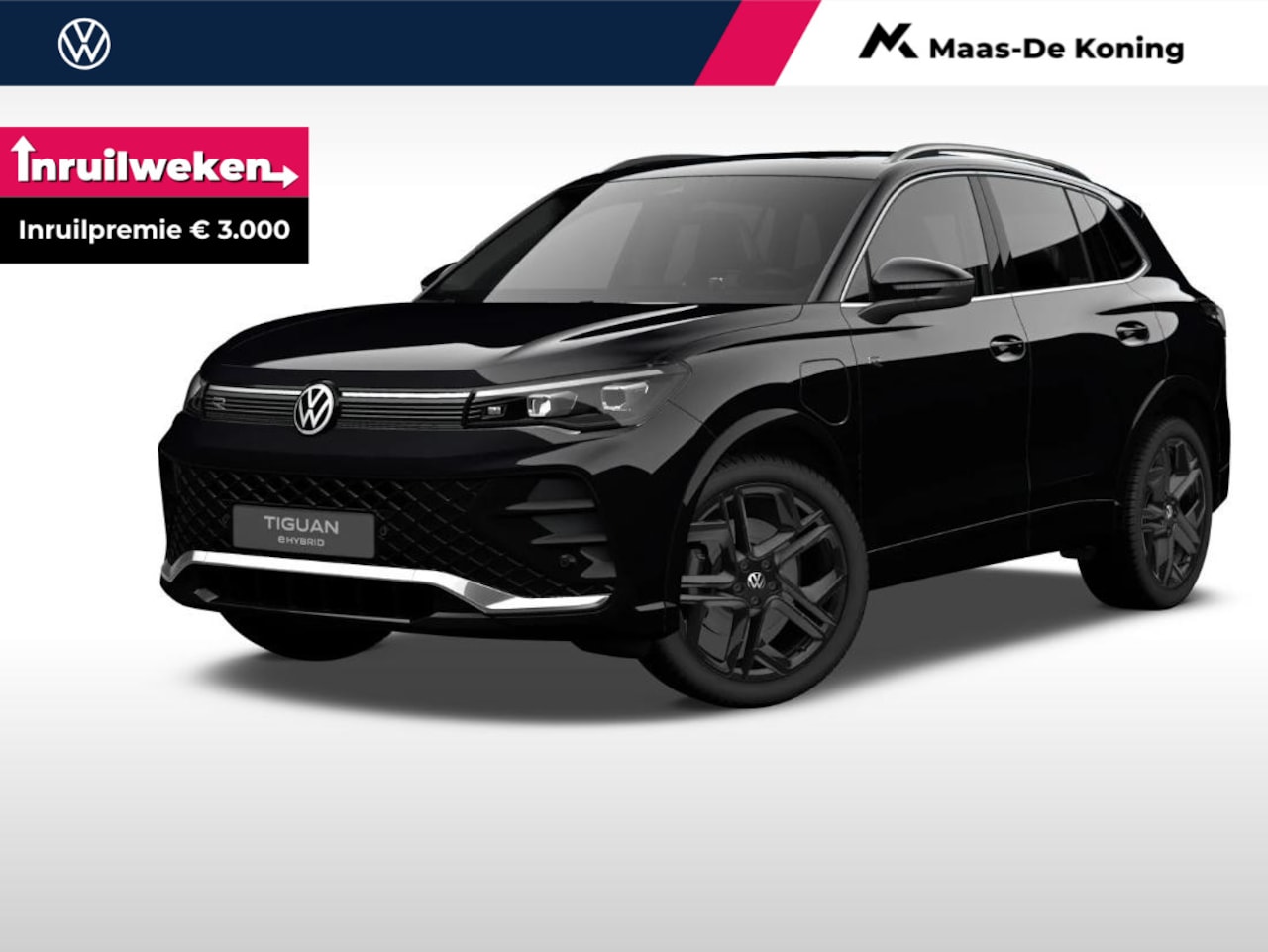 Volkswagen Tiguan - R-Line-Edition 1.5 eHybrid 204 pk 6 versn. DSG · Assistance pakket plus · Black style pakk - AutoWereld.nl