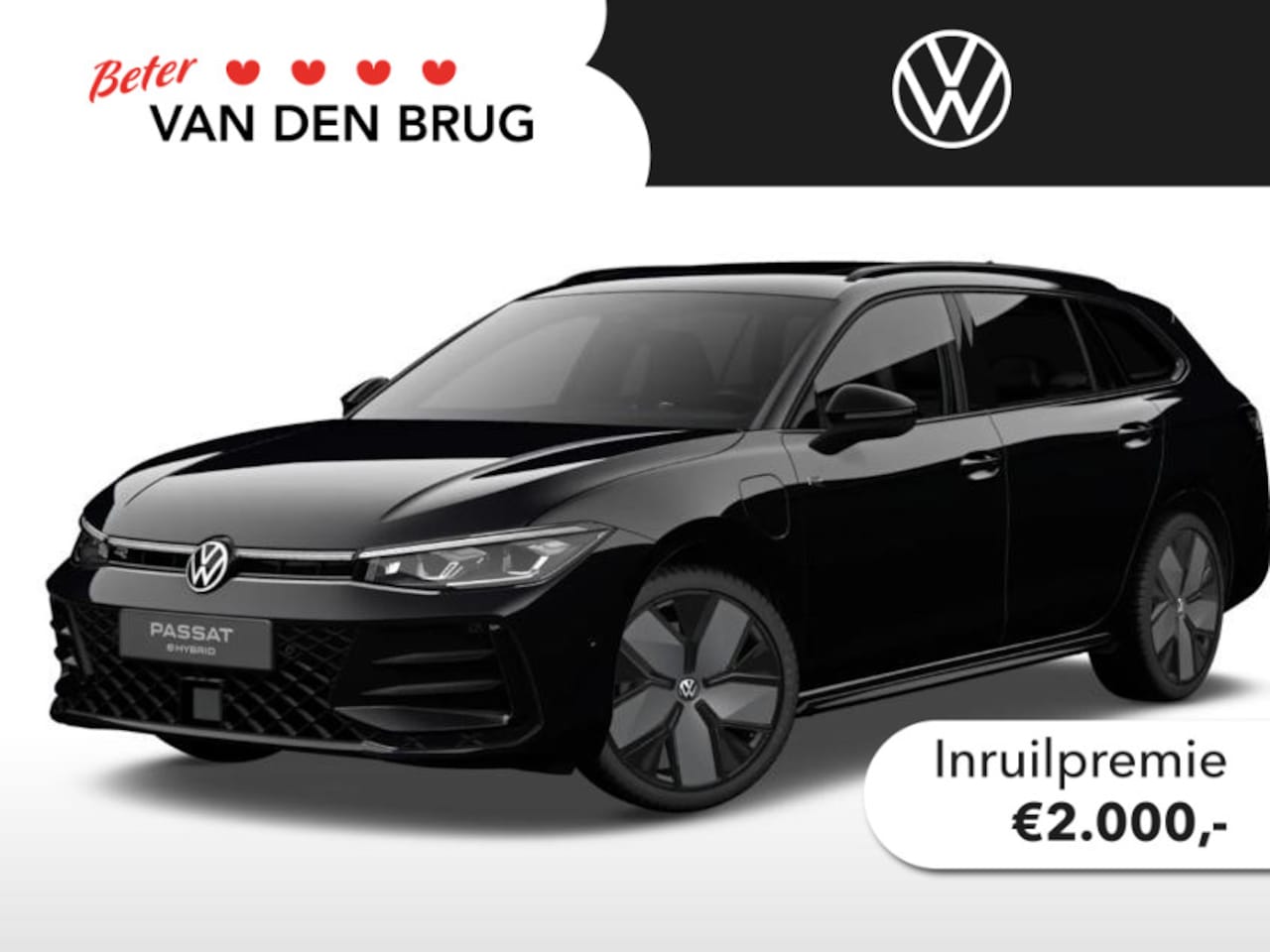 Volkswagen Passat Variant - R-Line-Edition 1.5 eHybrid 150 kW / 204 pk | Black style | Trekhaak | - AutoWereld.nl