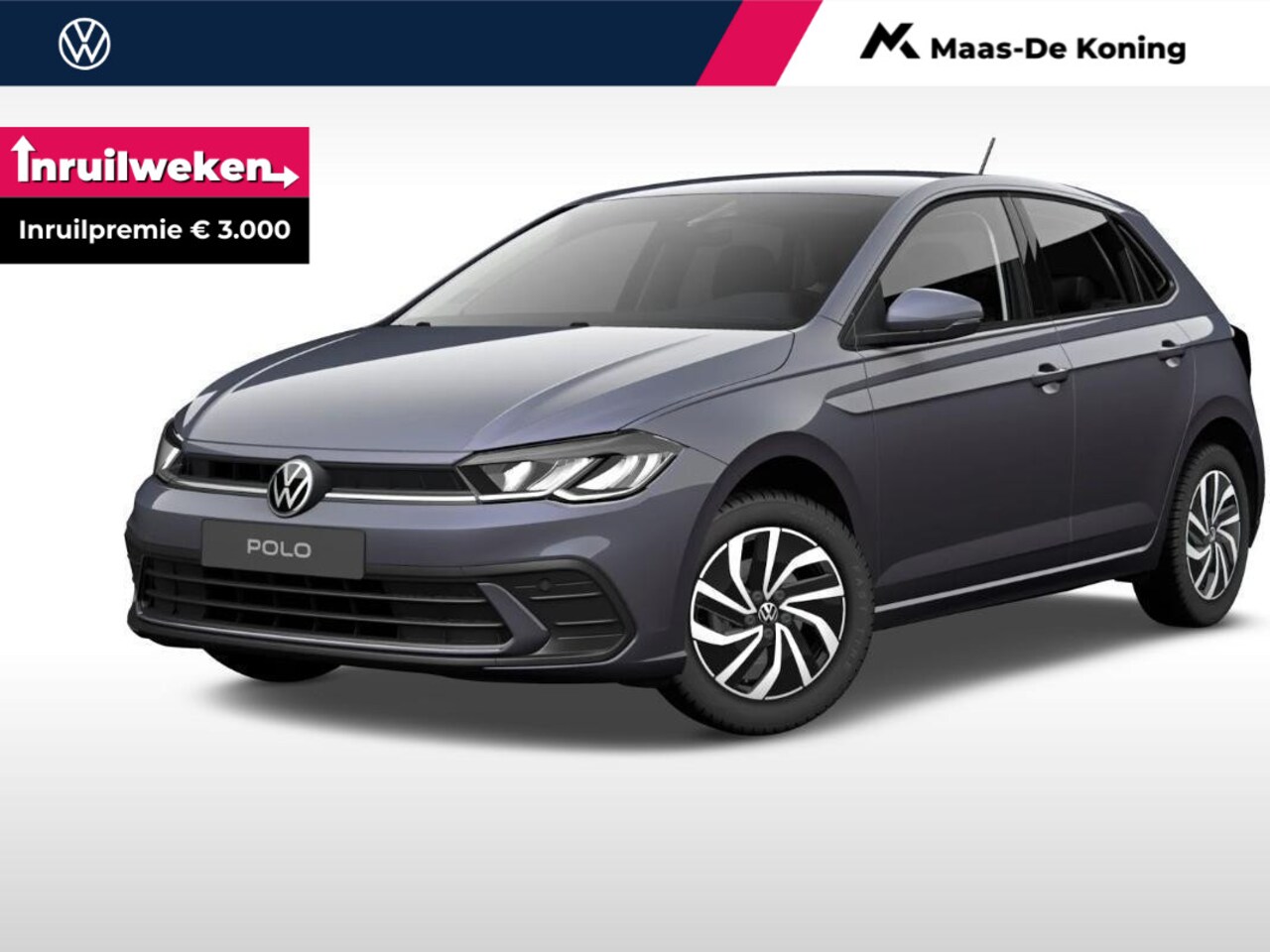 Volkswagen Polo - Life Edition 1.0 TSI 95 pk 5 versn. Hand · Achteruitrijcamera · Parkeersensor achter · Vel - AutoWereld.nl