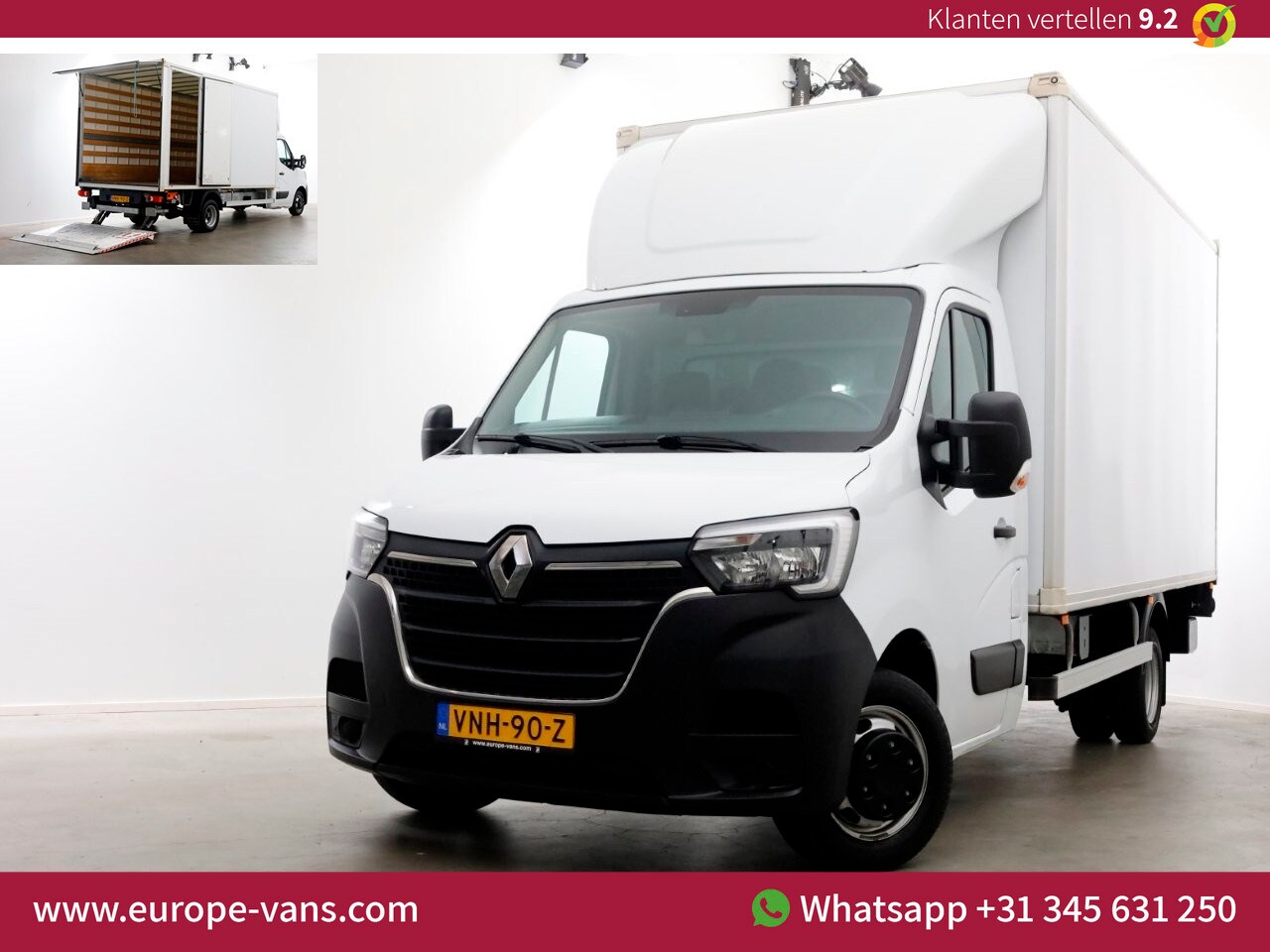 Renault Master - T35 2.3 dCi 165pk Bakwagen met laadklep en zijdeur L445cm 11-2021 - AutoWereld.nl