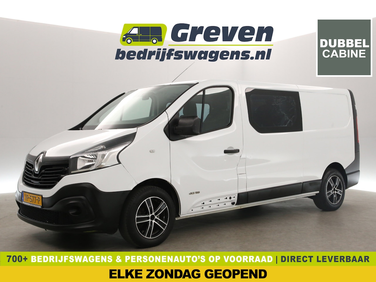 Renault Trafic - 1.6 dCi T29 L2H1 | Dubbele Cabine | 6 Persoons | Airco Cruise Navigatie PDC 16''LMV - AutoWereld.nl