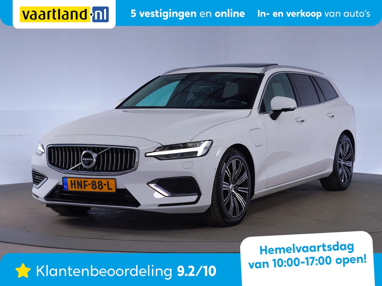 Volvo V60 - 2.0 T8 Twin Engine 390pk AWD Inscription Aut. [ Panorama Head-up Leder ] - AutoWereld.nl