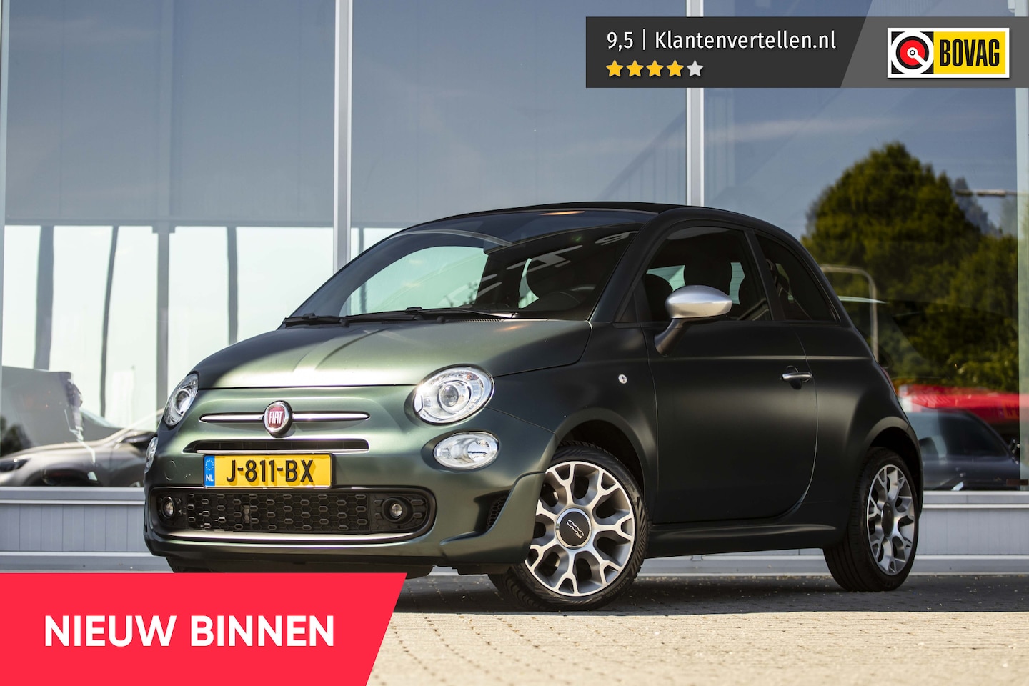 Fiat 500 C - 1.2 Rockstar | Matte Lak | NL-Auto | Carplay | - AutoWereld.nl