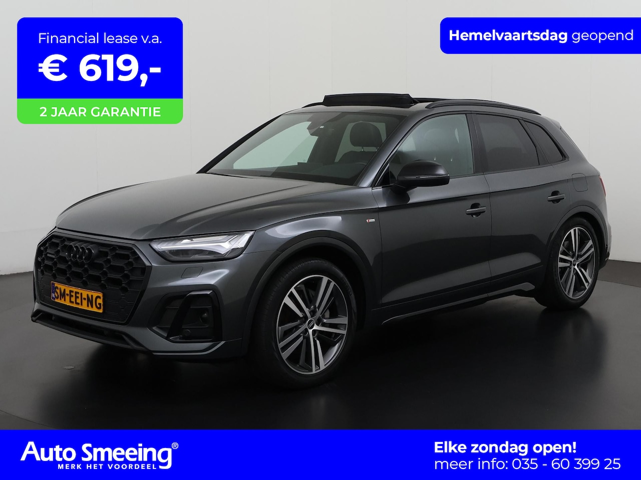 Audi Q5 - 50 TFSIe S line Optiek Zwart | Luchtvering | Panoramadak | MMi Plus | Zondag Open! - AutoWereld.nl