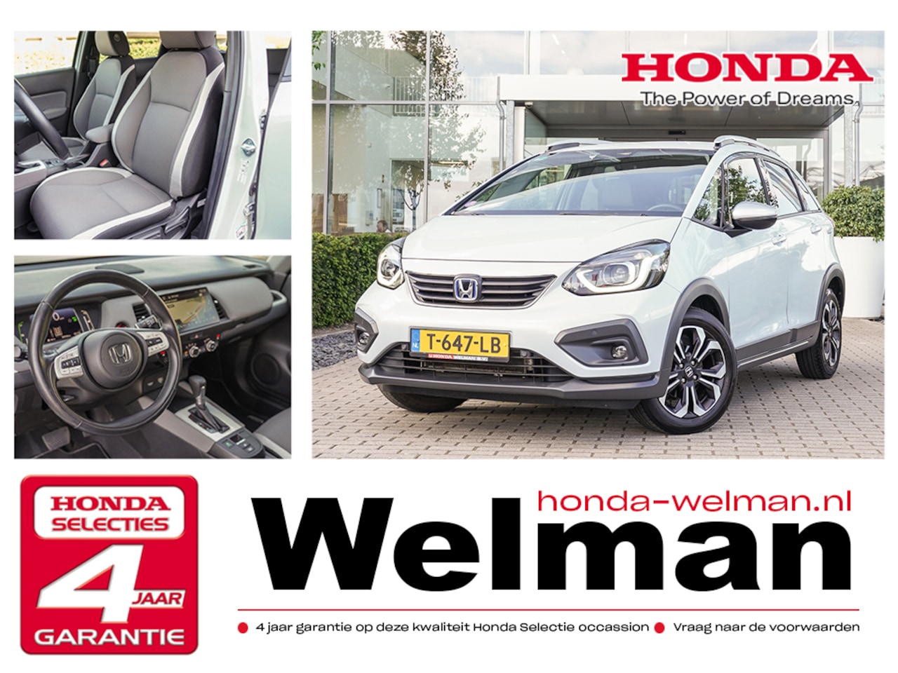Honda Jazz - 1.5i e:HEV CROSSTAR - FULL HYBRID - AUTOMAAT - CAMERA - AutoWereld.nl