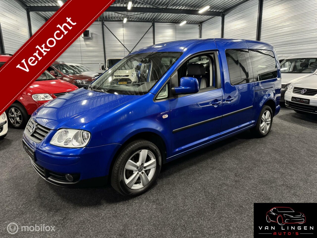 Volkswagen Caddy Maxi - 1.6 Highline 7p. Airco|Cruise|Trekhaak - AutoWereld.nl