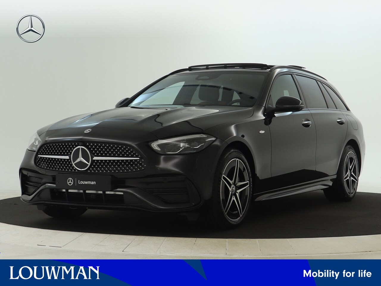 Mercedes-Benz C-klasse Estate - 300 e Business Solution AMG | Nightpakket | Comfortpakket Plus | Trekhaak | Parkeerpakket - AutoWereld.nl