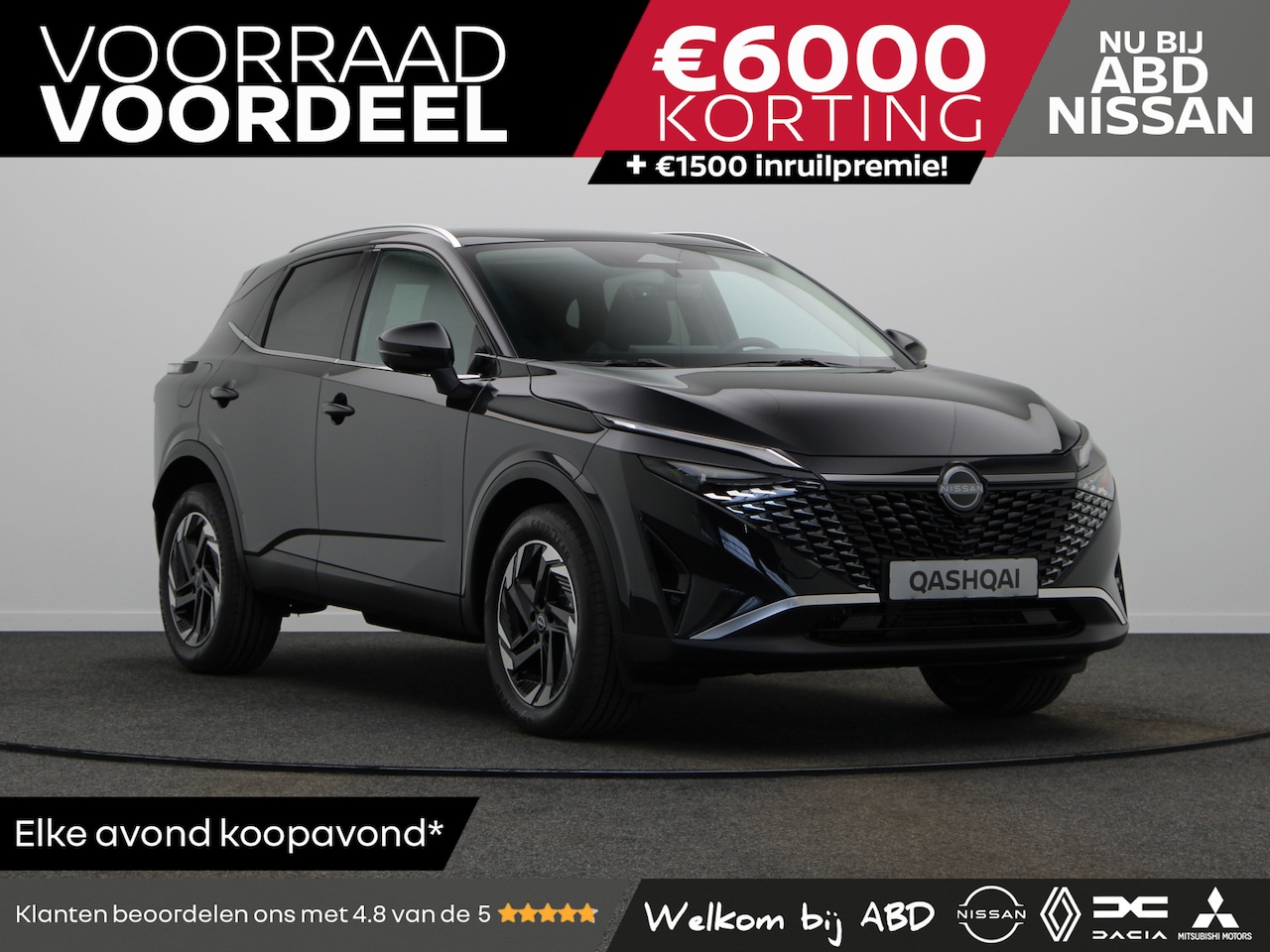 Nissan Qashqai - N-Connecta + Panoramisch glazen dak + Cold Pack Mild-Hybrid 140 | 12.3" TFT digitale cockp - AutoWereld.nl