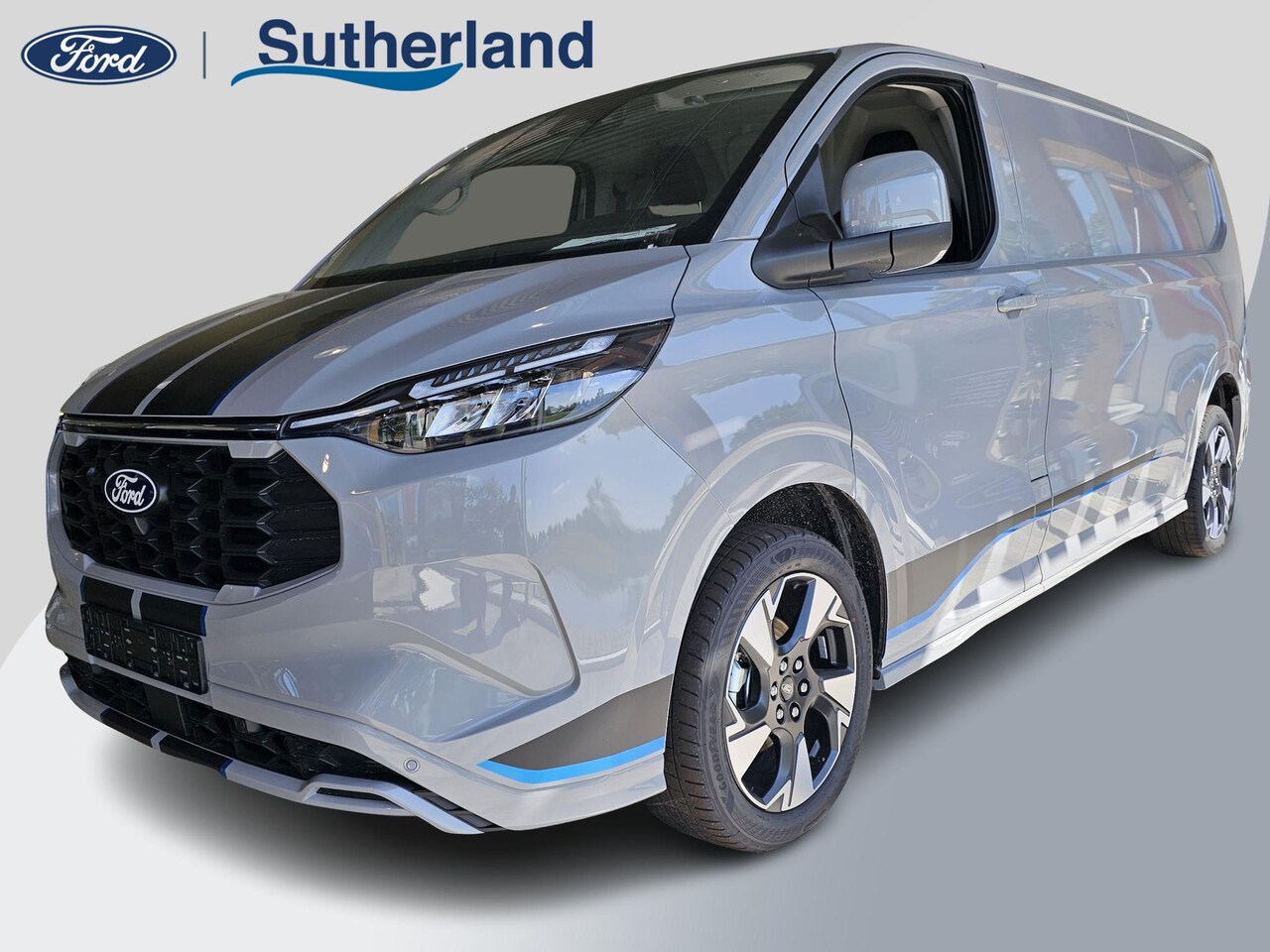 Ford Transit Custom - 320 L2 Sport 2.5 233pk e-CVT- PHEV Grey Matter | 8-weg verstelbare en verwarmbare passagie - AutoWereld.nl