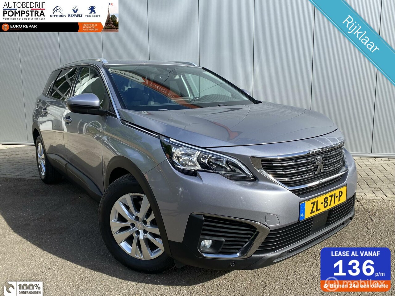 Peugeot 5008 - 1.2 PT 130 PK Active Business 7PERS/NAVI/TREKH - AutoWereld.nl