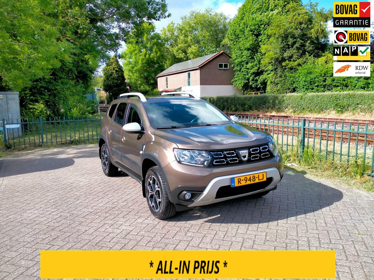 Dacia Duster - 1.3 TCe 150 pk Prestige 360gr cam leder carplay trekhaak 1500kg ALLINPRIJS - AutoWereld.nl