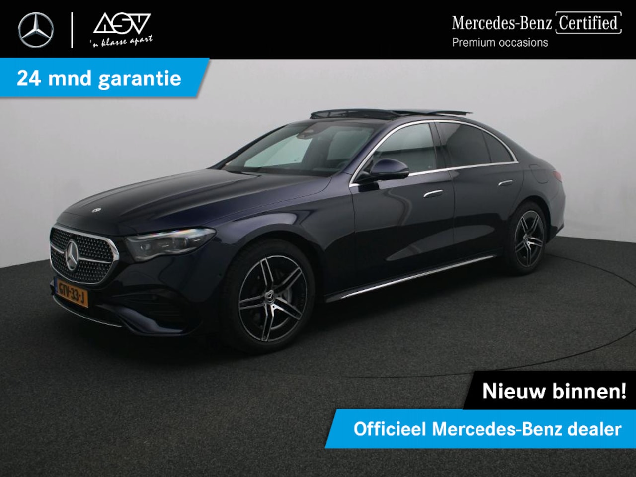 Mercedes-Benz E-klasse - 300 e AMG Line Superscreen, Panoramadak, lederen bekleding met stoelventilatie - AutoWereld.nl