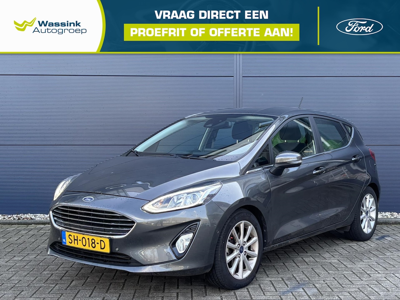 Ford Fiesta - 1.0 EcoBoost 100pk AUTOMAAT 5dr Titanium | Camera | Parkeersensoren | Navigatie - AutoWereld.nl