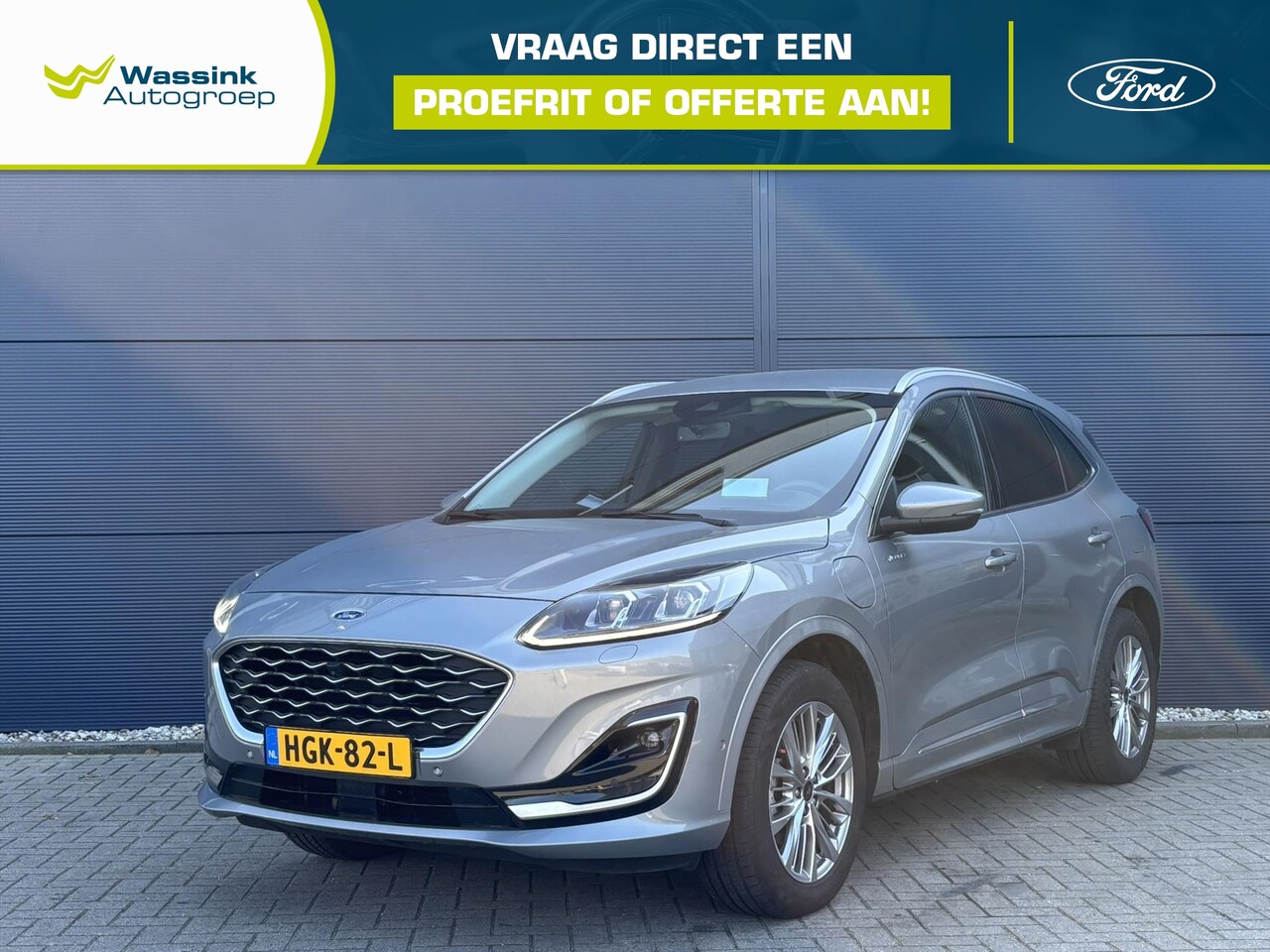 Ford Kuga - 2.5 PHEV e-CVT 225pk Vignale | Leder | Parkeersensoren | LED | Adap. Cruise control | Came - AutoWereld.nl