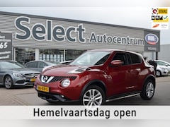 Nissan Juke - 1.2 DIG-T S/S Tekna|LEDEREN BEKLEDING|PANODAK|STOELVERW.|TREKHAAK|360 CAMERA|NAVI|CLIMA