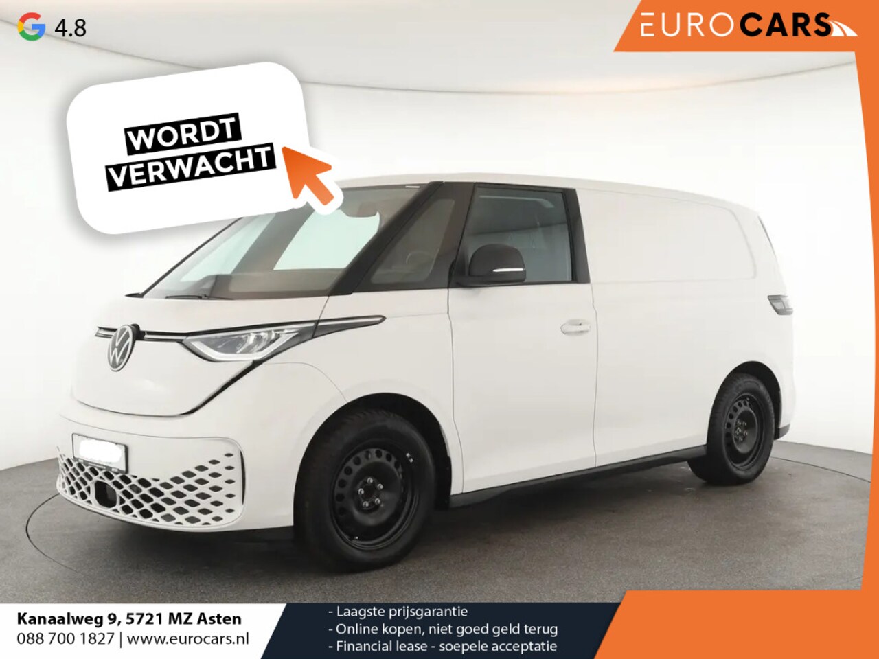 Volkswagen ID. Buzz Cargo - 77 kWh 204pk Trekhaak 3zits LED Cruise control Navigatie/ Apple Carplay Achterklep - AutoWereld.nl