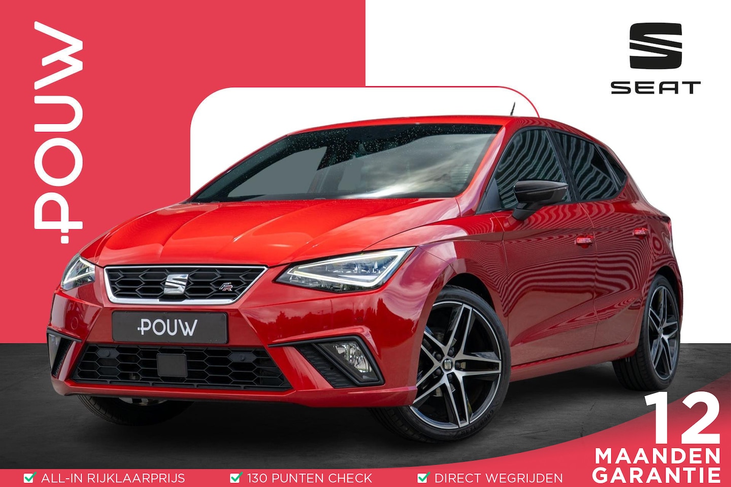 Seat Ibiza - 1.0 TSI 95pk FR Business Intense | Trekhaak | Camera Achter | Parkeersensoren Voor/ Achter - AutoWereld.nl
