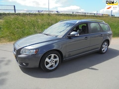 Volvo V50 - v50 1.6 diesel R-Design airco ecc lmv zwart leer navigatie