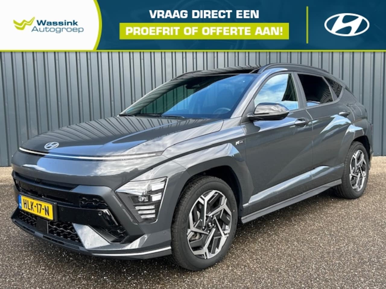 Hyundai Kona - 1.6 GDI HEV 141pk DCT N Line Sky - AutoWereld.nl
