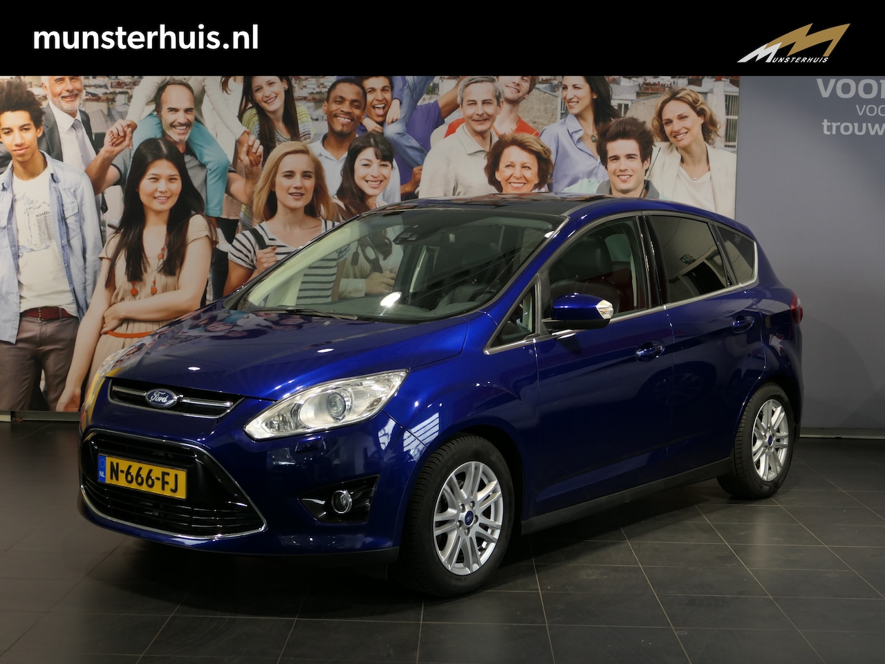 Ford C-Max - 1.0 Edition Plus *Panoramadak & dode hoek* - Stoelverwarming, elektrische achterklep - AutoWereld.nl