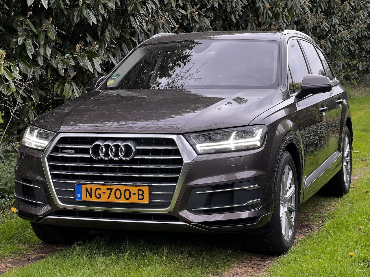 Audi Q7 - 3.0 TDI Quattro Pro Line S Q7 bruin Vol vele opties | Meesturende achterwielen | Comfortst - AutoWereld.nl