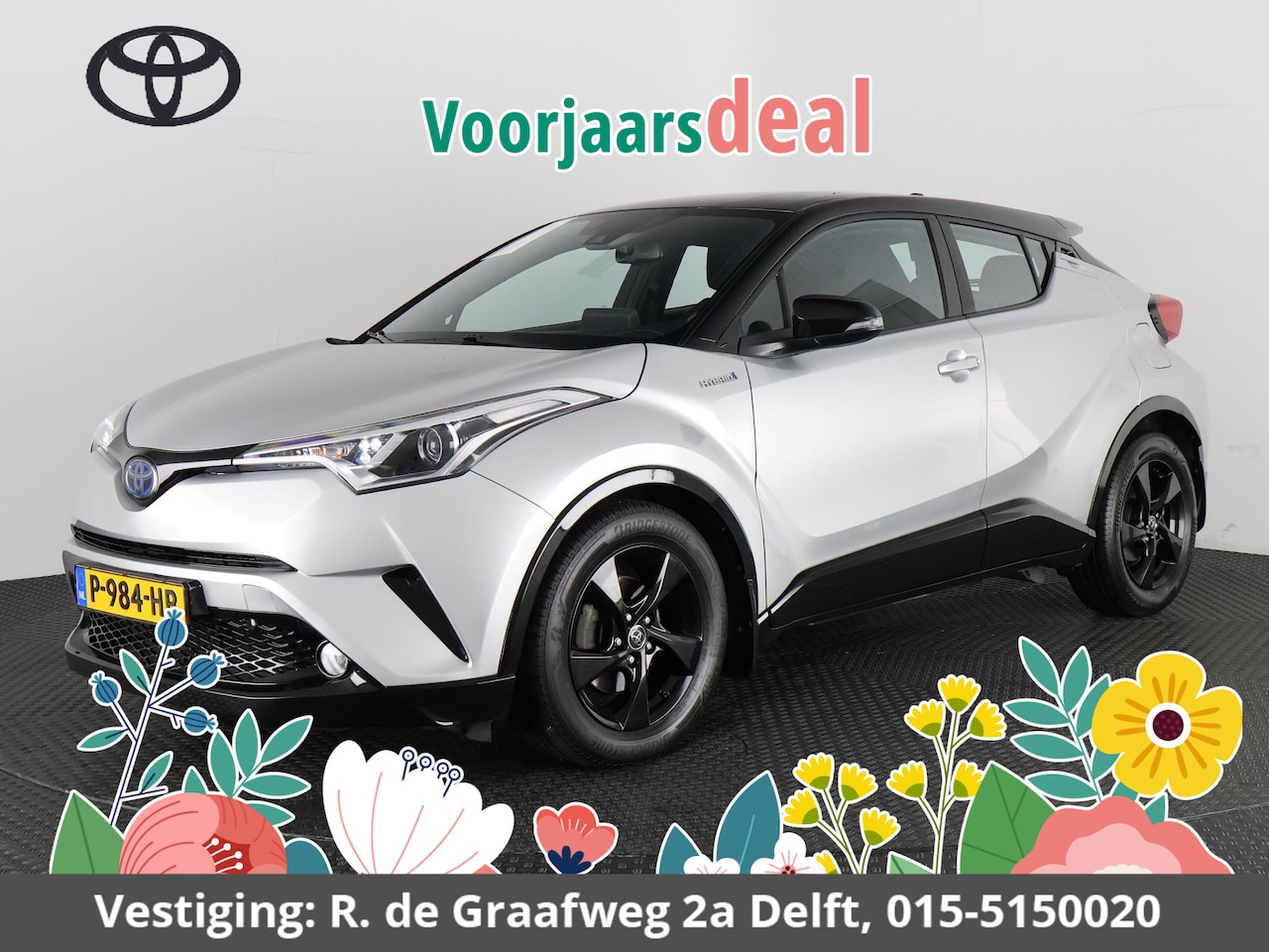 Toyota C-HR - 1.8 Hybrid Dynamic Bi-Tone | Stoelverwarming | Navigatie | Camera | Keyless Entry & Start - AutoWereld.nl