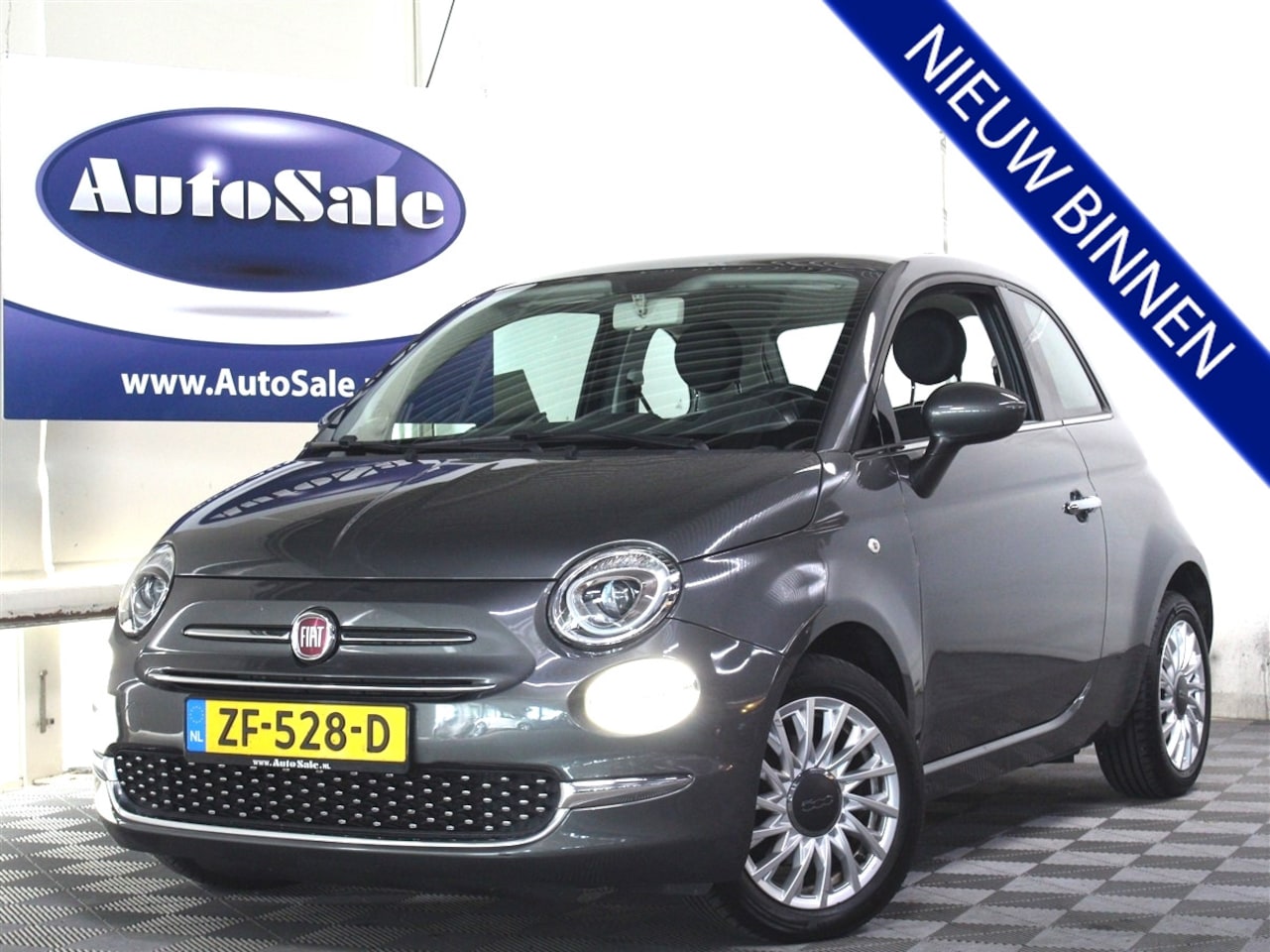Fiat 500 - 1.2 Lounge APK-2026 PANO BLUET AIRCO LMV '17 - AutoWereld.nl