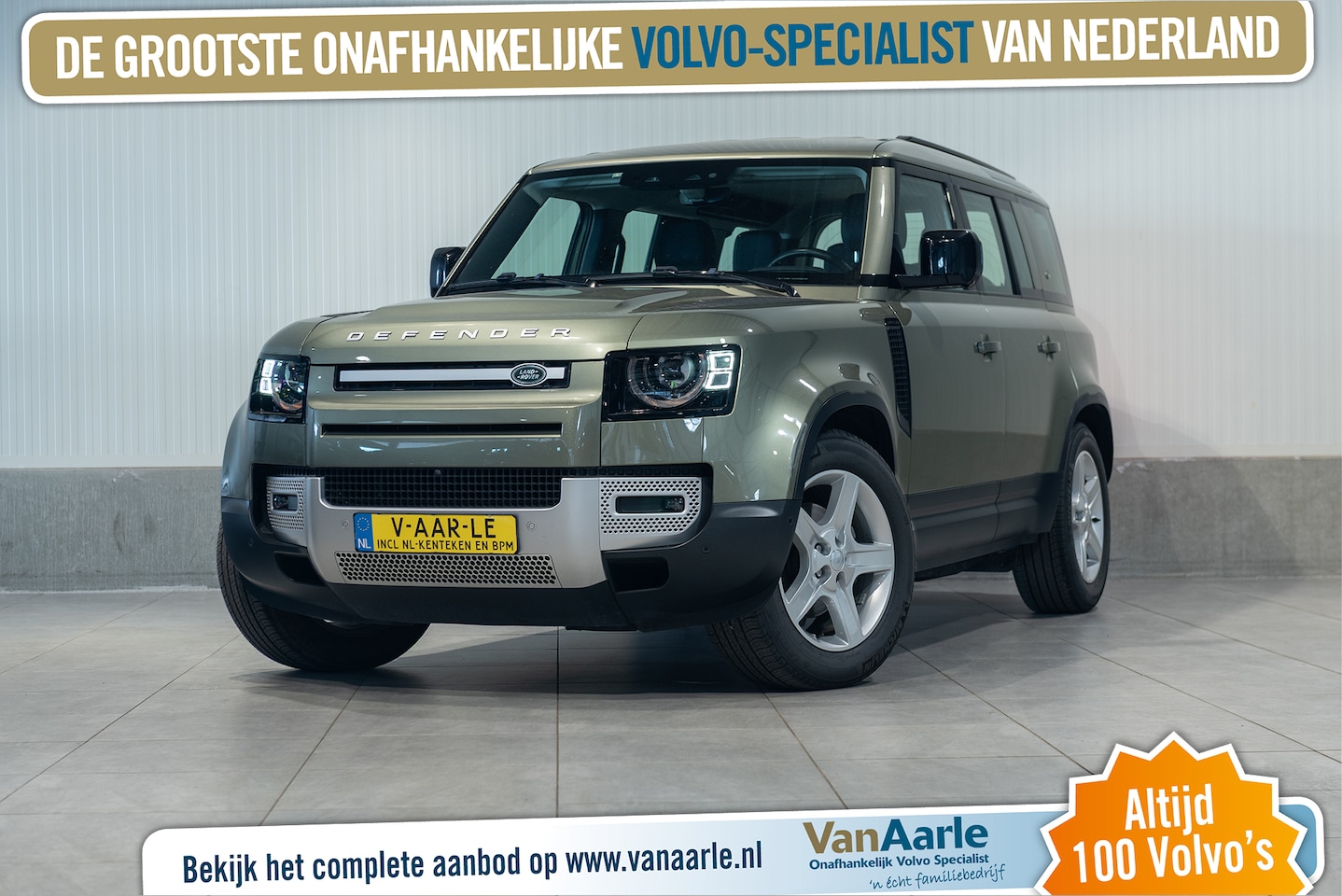 Land Rover Defender - 3.0D Aut. GRIJS KENTEKEN EX.BTW KAN MET LAAG TUSSENSCHOT - AutoWereld.nl