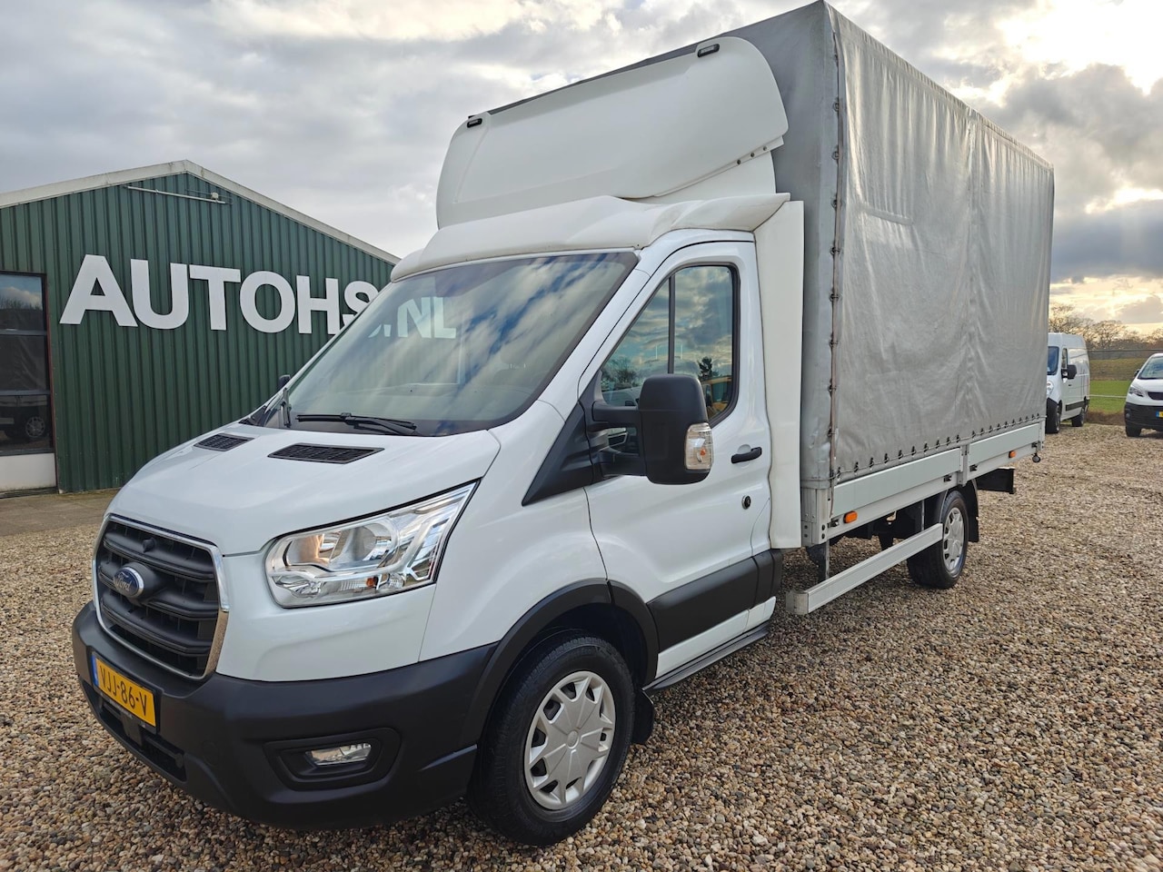 Ford Transit - 350 2.0 TDCI L4H1, Pick up open laadbak , met huif , Lengte bak 4.23 m , 1e Eig. Apk Jan. - AutoWereld.nl