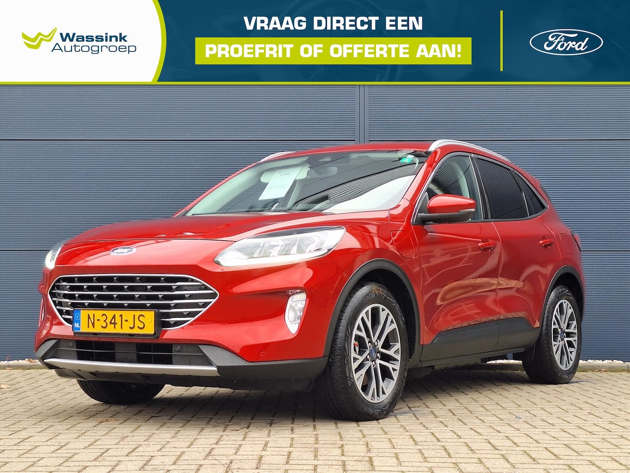Ford Kuga - 2.5 PHEV e-CVT 225pk Titanium TFT Dashboard | Navigatie | Camera | Parkeersensoren - AutoWereld.nl