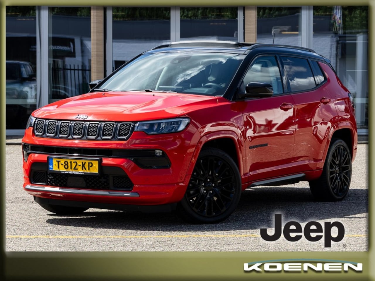 Jeep Compass - 4XE 240 PHEV 240PK S Edition/ Schuifdak/ Leer/ Apple Carplay - AutoWereld.nl