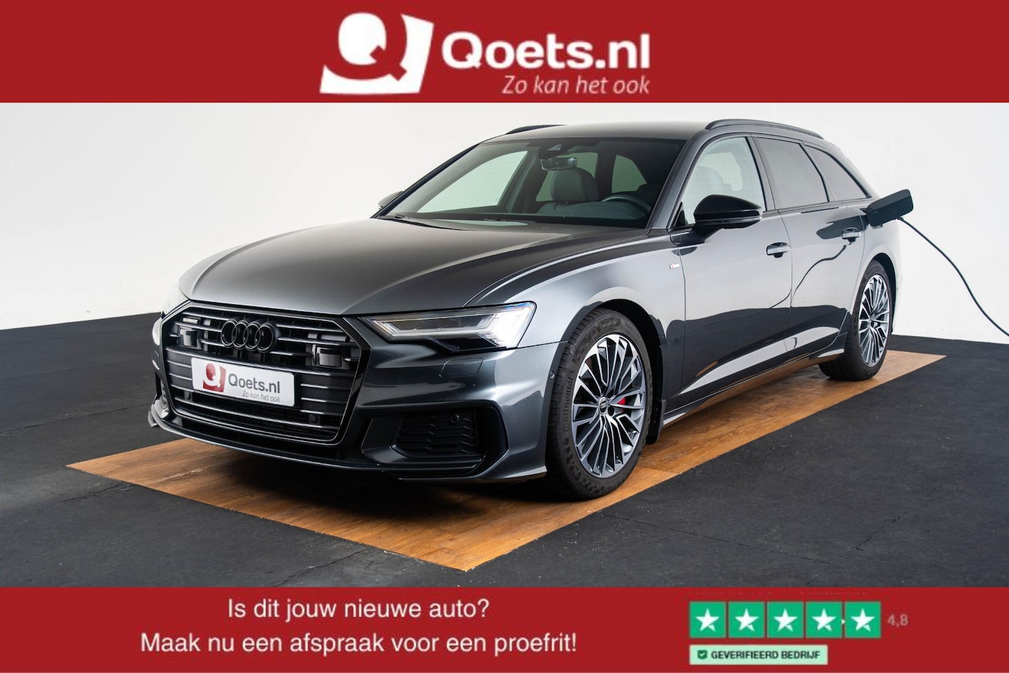 Audi A6 Avant - 55 TFSI e quattro Pro Line S Competition Trekhaak - Adaptive cruise control - B&O - Stoelv - AutoWereld.nl