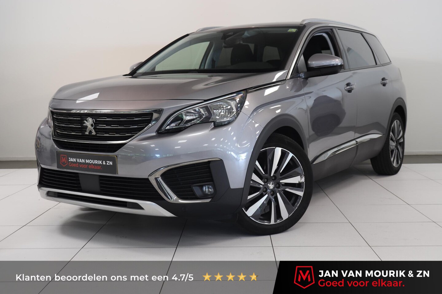 Peugeot 5008 - 1.2 PureTech Blue Lease Premium 7-pers | Camera | Navigatie | cruise control | Leder | App - AutoWereld.nl