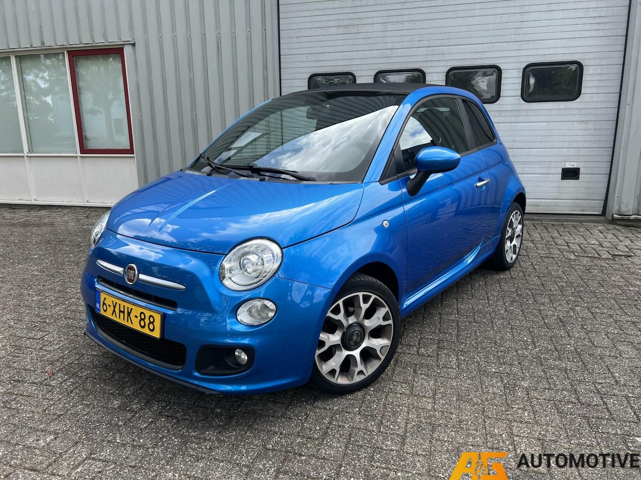 Fiat 500 C - Cabrio Blauw 2014 0.9 TwinAir Turbo 500S | Xenon | Clima | PDC | - AutoWereld.nl