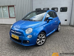 Fiat 500 C - Cabrio Blauw 2014 0.9 TwinAir Turbo 500S | Xenon | Clima | PDC |
